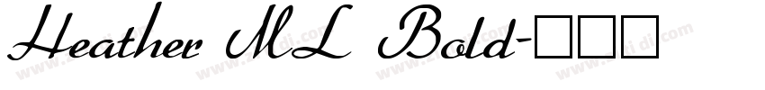 Heather ML Bold字体转换